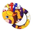 thumbnail image 1 of Lsque Pikmin Round Bar chair cushion covers Velvet Fabric Premium Comfort Protects from Scratches and Stains for 14-17 Inch Chair- 14 inch, 1 of 7