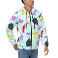 thumbnail image 1 of Lsque Pikmin for Mens Full-zip Hoodie, Zip-up Pullover Hooded Sweatshirt, Kangaroo Pocket Hoodie Ideal for Daily Wear, Travel, and Home-3X-Large, 1 of 8