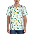 thumbnail image 1 of Lsque Pineapple Pattern Mens Polo Golf Shirts Funny Graphics Shorts Sleeve Button Shirts Baseball T-shirt-4X-Large, 1 of 7