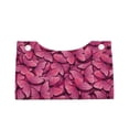 thumbnail image 1 of Lsque Pink Butterfly Printed Long Tissue Box Cover Holder, Facial Paper Organizer Dispenser,Triangle with Bottom Belt, PVC Leather Decorative Organizer, 1 of 9