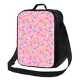 thumbnail image 1 of Lsque Pink Donut Lunch Bag Lunch Box for Women Men Reusable Insulated Lunch Tote Bag,Leakproof Thermal Cooler Sack Food Handbags Case High Capacity, 1 of 9