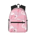thumbnail image 1 of Lsque Pink Flamingo Classic Casual Backpack - Large Capacity Water-Resistant Backpack for School, Work, Travel, and Outdoor Activities, 1 of 8