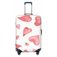 thumbnail image 1 of Lsque Pink Hearts Printed Luggage Cover, Travel Luggage Protector,Scratch and Dirt Resistant, Fits 18-32 Inch Luggage - Small, 1 of 9