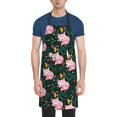 thumbnail image 1 of Lsque Pink Sleeping Fox Waterproof Apron Chef Aprons for Men Heavy Duty Chemical Work Apron Extra Long Grilling Aprons with Adjustable Bib Apron, 1 of 9