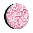 thumbnail image 1 of Lsque Pink bows Pattern Tire Covers - Tough Tire Wheel Protector for Truck, SUV, Trailer, Camper, RV-15 inch, 1 of 6