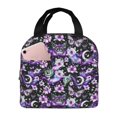 thumbnail image 1 of Lsque Pink purple rainbow flower butterfly Pattern Lunch Bag Women/Men Insulated Lunch Box,Small Leakproof Cooler Food Lunch Containers Reusable High Capacity Lunch Tote Bags, 1 of 6