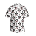 thumbnail image 1 of Lsque Pirate Puppy pattern Hawaiian Shirt for Men, Unisex Summer Beach Casual Short Sleeve Button Down Shirts-X-Large, 1 of 9