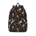 thumbnail image 1 of Lsque Pirate Skulls Pattern Canvas Daypack, Durable Backpack, High-quality Versatile Backpack,Vintage Compact Backpack-Small, 1 of 6