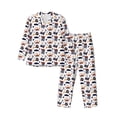 thumbnail image 1 of Lsque Pirate skulls Pattern Long Sleeve Pajama Set for Men - Soft 2-Piece Sleepwear and Loungewear Set with Pockets, Comfy Nightwear-Large, 1 of 7