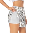 thumbnail image 1 of Lsque Pirate skulls Printed Women's Running Shorts with Liner Pockets,Elastic Quick Dry Workout Athletic Gym Yoga Shorts,Womens High Waist Shorts-X-Large, 1 of 7