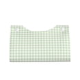 thumbnail image 1 of Lsque Pistachio Green Checkboard Printed Long Tissue Box Cover Holder, Facial Paper Organizer Dispenser,Triangle with Bottom Belt, PVC Leather Decorative Organizer, 1 of 9