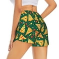 thumbnail image 1 of Lsque Pizza Printed Women's Running Shorts with Liner Pockets,Elastic Quick Dry Workout Athletic Gym Yoga Shorts,Womens High Waist Shorts-X-Large, 1 of 9