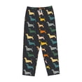 thumbnail image 1 of Lsque Plaid Dachshund Print Women's Pajama Pants, Lounge Pant - Comfortable Home Wear,Elastic Waistband, Stylish Design-X-Large, 1 of 9