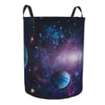 thumbnail image 1 of Lsque Planets Stars And Galaxies1 pattern Laundry Hamper Basket, Tall Woven Rope Hamper Basket for Clothes, Lightweight Storage Basket, Collapsible Waterproof-, 1 of 8