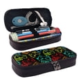 thumbnail image 1 of Lsque Play Game Start Printed Big Capacity PU Leather Pencil Case Large Pencil Pouch Stationery Pen Bag Pencil Holder for Teen, 1 of 6