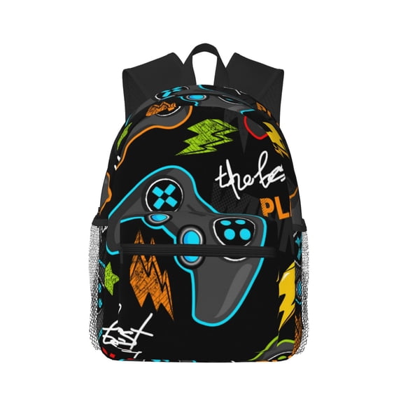 Lsque Play Game3 Classic Casual Backpack - Large Capacity Water-Resistant Backpack for School, Work, Travel, and Outdoor Activities