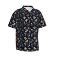 thumbnail image 1 of Lsque Play Hockey pattern Hawaiian Shirt for Men, Unisex Summer Beach Casual Short Sleeve Button Down Shirts-Small, 1 of 9