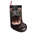 thumbnail image 1 of Lsque Playful Baby Hippo Splash Pattern 18 Inch Christmas Stockings, Festive Holiday Stocking for Christmas Decorations Holiday Decor, 1 of 8