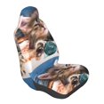 thumbnail image 1 of Lsque Playful Cat Pattern Car Seat Covers for Front Seats , Waterproof Seat Covers for Cars, Sporty Front Seat Covers,Car Seat Cover Protector Front Seats, 1 of 5
