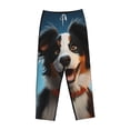 thumbnail image 1 of Lsque Playful Smile Cute Dog Print Women's Pajama Pants, Lounge Pant - Comfortable Home Wear,Elastic Waistband, Stylish Design-Large, 1 of 9