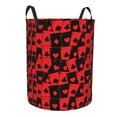 thumbnail image 1 of Lsque Playing Cards pattern Laundry Hamper Basket, Tall Woven Rope Hamper Basket for Clothes, Lightweight Storage Basket, Collapsible Waterproof-Medium, 1 of 8