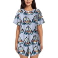 thumbnail image 1 of Lsque Police Car Women's Short-Sleeved Pajama Set - 2 Piece Soft and Lightweight Sleepwear Set-4X-Large, 1 of 9
