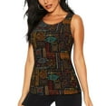 thumbnail image 1 of Lsque Polynesian Turtles Printed Workout Tank Tops for Women, Athletic Sports Tank Tops, Compression Sleeveless Dry Fit Shirts,Sleeveless Yoga Shirt-, 1 of 9