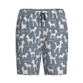 thumbnail image 1 of Lsque Poodle Dog Mens Sleep Pajama Shorts,Short Pajama Pants, Cotton Ultra-Soft Knit-Medium, 1 of 9