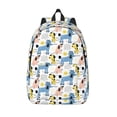 thumbnail image 1 of Lsque Poodle Dog Pattern Canvas Daypack, Durable Backpack, High-quality Versatile Backpack,Vintage Compact Backpack-Small, 1 of 6