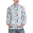 thumbnail image 1 of Lsque Poodle Dog Pattern Casual Women's Hoodie,Hooded Sweatshirt with Kangaroo Pocket,Pullover Hoodie with Eye-catching Drawstrings-Large, 1 of 7