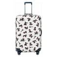 thumbnail image 1 of Lsque Poodle Dog Printed Luggage Cover, Travel Luggage Protector,Scratch and Dirt Resistant, Fits 18-32 Inch Luggage - Small, 1 of 9