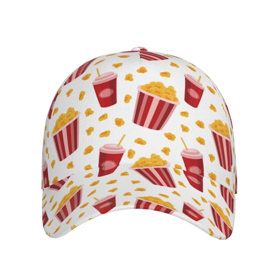 Lsque Popcorn Baseball Cap Trucker Low Profile Hat Golf Dad Hat Adjustable Original Classic Unconstructed Plain Cap Men Women