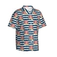 thumbnail image 1 of Lsque Popcorn pattern Hawaiian Shirt for Men, Unisex Summer Beach Casual Short Sleeve Button Down Shirts-, 1 of 9