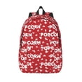 thumbnail image 1 of Lsque Popcorn2 Pattern Canvas Daypack, Durable Backpack, High-quality Versatile Backpack,Vintage Compact Backpack-Small, 1 of 6