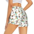 thumbnail image 1 of Lsque Pretty Floral With Leaves Printed Women's Running Shorts with Liner Pockets,Elastic Quick Dry Workout Athletic Gym Yoga Shorts,Womens High Waist Shorts-Small, 1 of 9