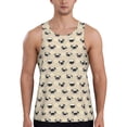 thumbnail image 1 of Lsque Pug Dog Face Pattern Mens Tank Tops Muscle Athletic Quick Dry Sleeveless Workout Fitness T Shirts Beach Tank Top, Loose-fit Sleeveless Shirt for Men-Medium, 1 of 7