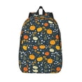 thumbnail image 1 of Lsque Pumpkin Pattern Canvas Daypack, Durable Backpack, High-quality Versatile Backpack,Vintage Compact Backpack-Small, 1 of 6