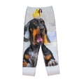 thumbnail image 1 of Lsque Puppy Sits In Bathtub Print Women's Pajama Pants, Lounge Pant - Comfortable Home Wear,Elastic Waistband, Stylish Design-Medium, 1 of 9