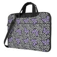 thumbnail image 1 of Lsque Purple Butterflies Pattern Laptop Bag – Portable & Slim Single-Shoulder Computer Case with Adjustable Strap, Protective, Lightweight for 13”/14”/15.6” Laptops, 1 of 8