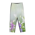 thumbnail image 1 of Lsque Purple Butterfly On Wild Print Women's Pajama Pants, Lounge Pant - Comfortable Home Wear,Elastic Waistband, Stylish Design-XX-Large, 1 of 9