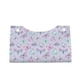 thumbnail image 1 of Lsque Purple Butterfly Printed Long Tissue Box Cover Holder, Facial Paper Organizer Dispenser,Triangle with Bottom Belt, PVC Leather Decorative Organizer, 1 of 9