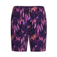 thumbnail image 1 of Lsque Purple Dreamcatcher Mens Sleep Pajama Shorts,Short Pajama Pants, Cotton Ultra-Soft Knit-XX-Large, 1 of 9