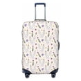 thumbnail image 1 of Lsque Purple Flower Rabbit Printed Luggage Cover, Travel Luggage Protector,Scratch and Dirt Resistant, Fits 18-32 Inch Luggage - Small, 1 of 9