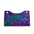 thumbnail image 1 of Lsque Purple and Green Glitter Printed Long Tissue Box Cover Holder, Facial Paper Organizer Dispenser,Triangle with Bottom Belt, PVC Leather Decorative Organizer, 1 of 9