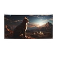 thumbnail image 1 of Lsque Pyramid Desert Cat Pattern Party Banner, Festive Banner , Holiday Celebrations and Events for Carnival Birthday Party Festival Decorations-Small, 1 of 8