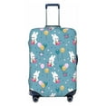 thumbnail image 1 of Lsque Rabbit And Balloon Printed Luggage Cover, Travel Luggage Protector,Scratch and Dirt Resistant, Fits 18-32 Inch Luggage -, 1 of 9