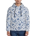thumbnail image 1 of Lsque Rabbit And Butterfly Pattern Casual Men's Hoodie,Hooded Sweatshirt with Kangaroo Pocket,Pullover Hoodie-4X-Large, 1 of 7