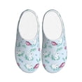 thumbnail image 1 of Lsque Rabbit And Butterfly Pattern Womens Comfort Cotton on Scuff With Memory Foam and Anti-skid Sole Slipper-42/43, 1 of 7