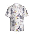 thumbnail image 1 of Lsque Rabbit And Butterfly pattern Hawaiian Shirt for Men, Unisex Summer Beach Casual Short Sleeve Button Down Shirts-Medium, 1 of 9
