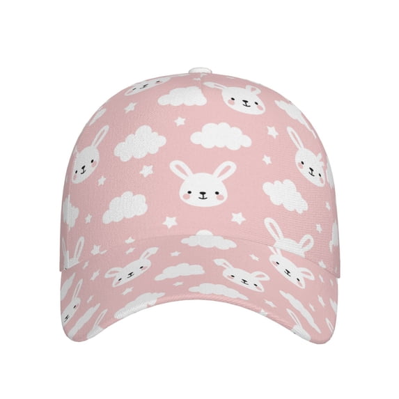 Lsque Rabbit And Cloud Baseball Cap Trucker Low Profile Hat Golf Dad Hat Adjustable Original Classic Unconstructed Plain Cap Men Women